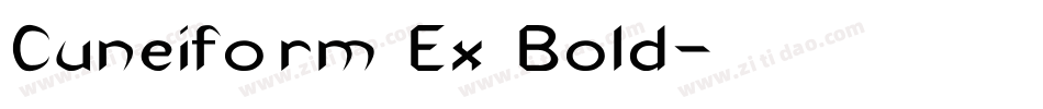 Cuneiform Ex Bold字体转换